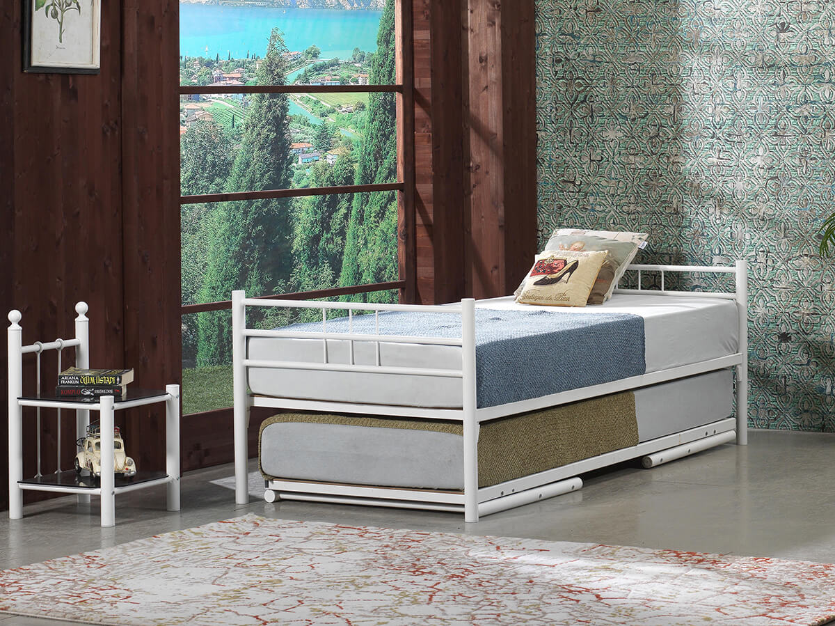 Metallic Twin Beds