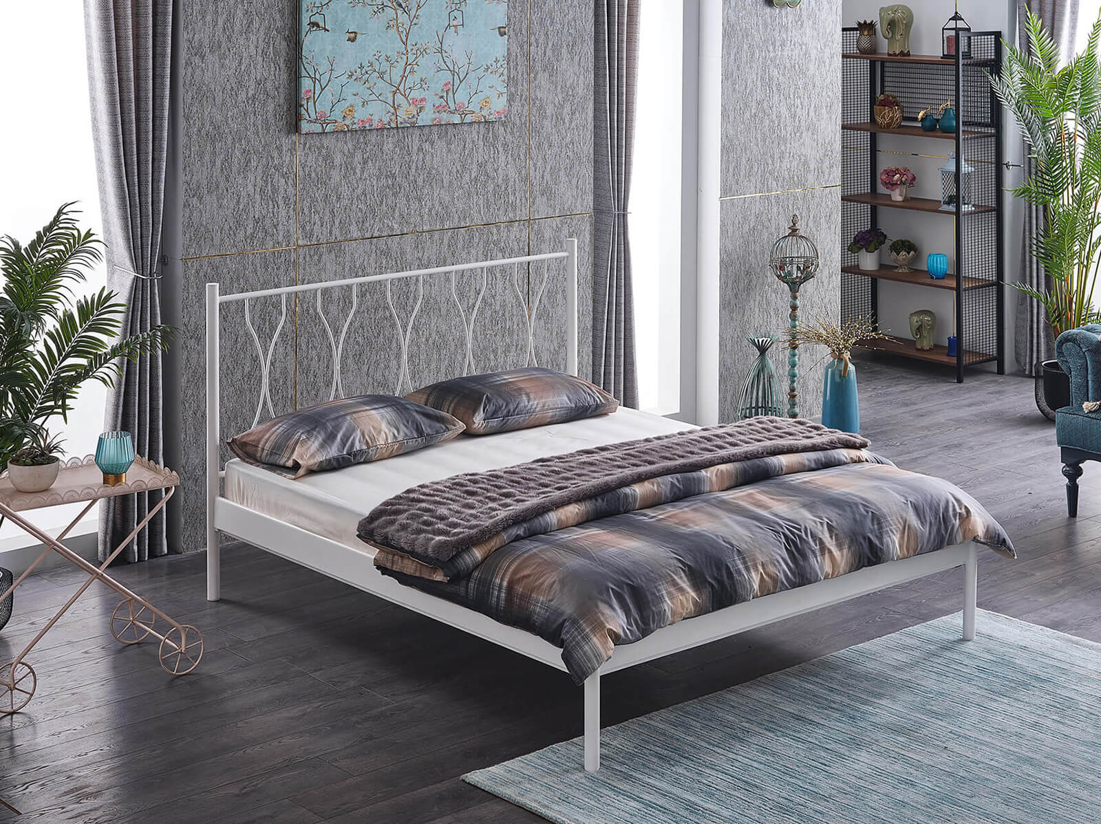 Metallbett Teos